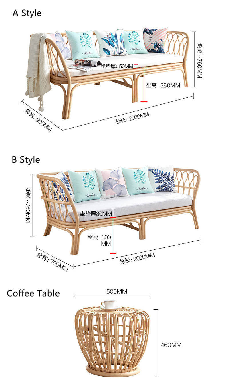 Rattan Sofa RTS 01010 10